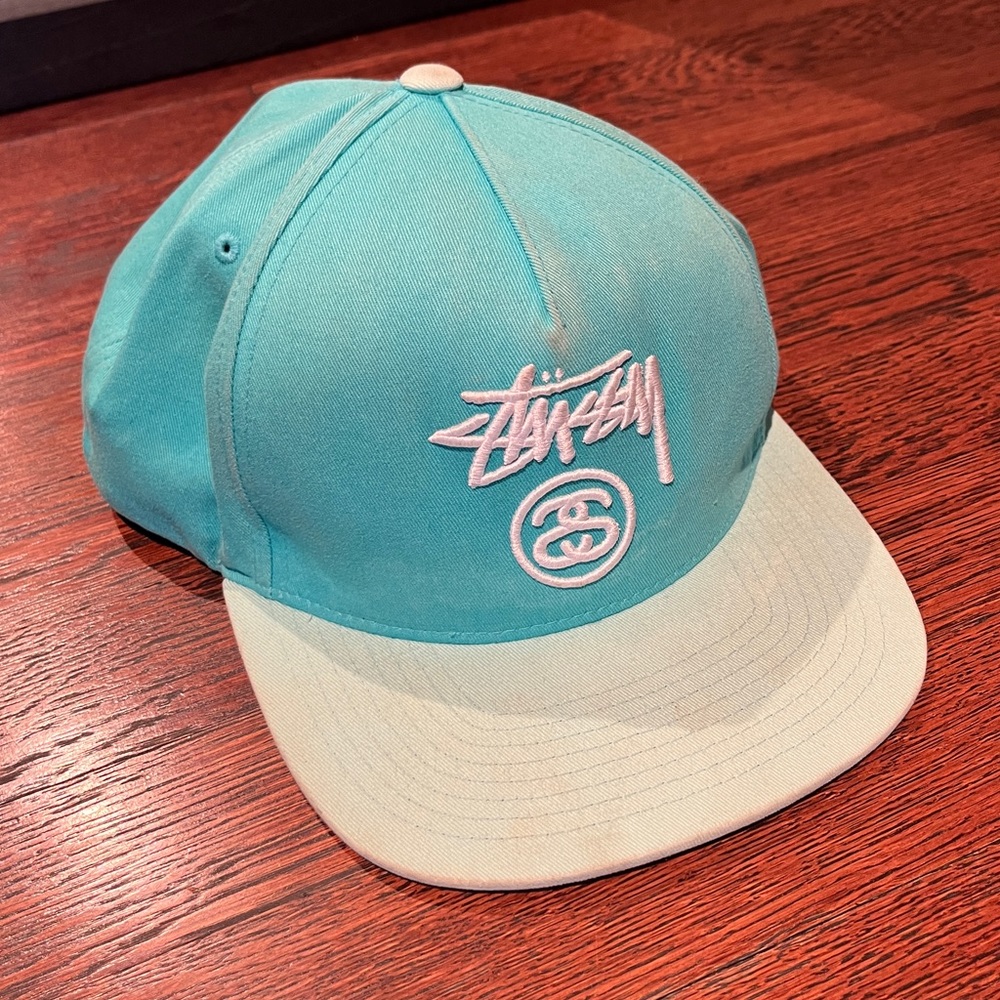 STUSSY Turquoise Baseball Cap